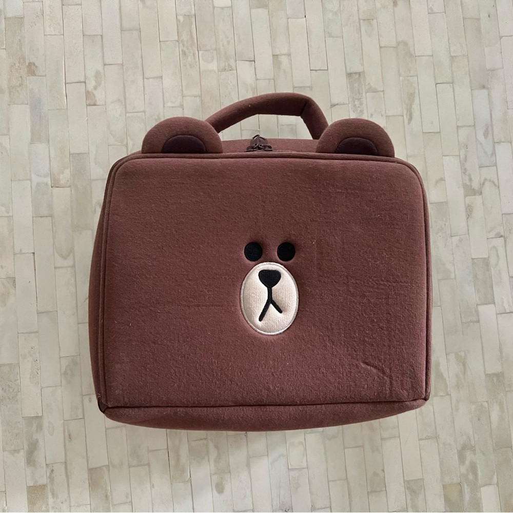 Line friends Brown Bear cosmetic Bag